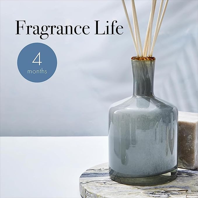 LAFCO New York Reed Diffuser Refill, Sea & Dune - 8.4 oz, Pack of 2 - Up to 4-Month Fragrance Life - Includes Natural Wood Reeds - Free of Dyes & Propellants - Made in the USA