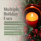 Mister Candle Bayberry Scented Votive Candles, Holiday & Christmas Collection with Essential Oils, 15 Hour Burn Time Each, Made in USA, Set of 9 (Bayberry)