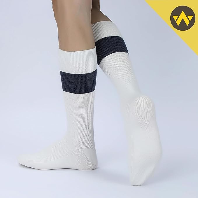 WANDER Men's Dress Socks Cotton Thin Classic Lightweight Socks 6/8 Pairs Solid & Patterned Soft Breathable Socks