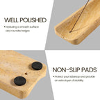 Koville Travertine Incense Holder, Incense Holder for Sticks, Long Incense Sticks Holder Ash Catcher for Meditation Yoga SPA, Natural Stone Incense Burner, Home Table Decor(Yellow)