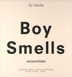 Boy Smells So Vanilla Candle - 8.5 oz - Aromatic Candle for Home with Almond Blossom, Vanilla and Amber - Up to 50-Hour Burn - Cotton Wick
