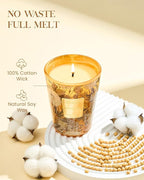 M&SENSE Neroli Noir Scented Candle, Natural Soy Candles Non Toxic 14.1oz 60H Slow Burning, Stress Relief Calm Home Fragrance Housewarming Gifts