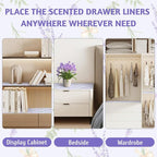 SCENTORINI Shelf Liners for Kitchen Cabinets Non-Adhesive, Lavender Scented Drawer Liners, 14.3 x 19.6 Inch 6 Sheets, for Dresser Bedroom Shelf Closet