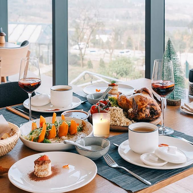 30 Packs Unscented White Votive Candles in Glass, Small Soy Wax Votives for Wedding Party Dinner Table, 1.7" W x 2" H