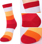 DRASEX Men's Dress Socks Funky Colorful Pattern Cotton Novelty Casual Crew Socks