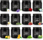 Scented Candle Set 12 Pack,Black, Candle for Home Scented, Odor Eliminating, Stress Relief, Long Lasting Soy Wax Gift Set