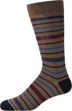 Nautica Mens Dress Socks - 5 Pack Breathable Comfort Stretch Crew-Length Work Socks for Men for Business Formal Wear (6-12.5)