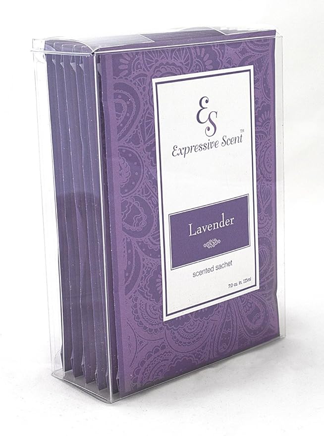 – Home Fragrance Aromatic Sachets: Premium Long-Lasting Aroma, for Drawers Dressers Closets Car Kitchen, Lavender