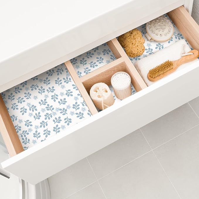 10 Sheets Drawer Liners for Dresser Scented Drawer Liners Non Adhesive Scented Paper for Fragrant Home Shelf Closet(Linen,Grass Style)