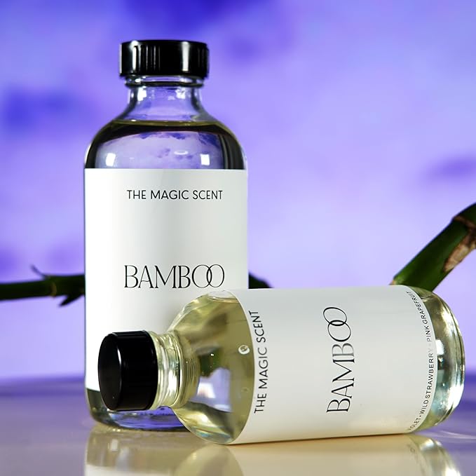 Bamboo Diffuser Oil - Hotel & Home Luxury Scents Inspired by The Four Seasons, Bora Bora - Diffuser Oil Scents for Home Designed for Use in All Diffusers - 16.9 fl oz, 500 mL