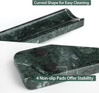 Koville Luxury Natural Indian Marble Incense Holder, Incense Holders for Sticks, Incense Burner Holder, Ideal for Meditation and Relaxing, Easy to Clean(Indian Green)