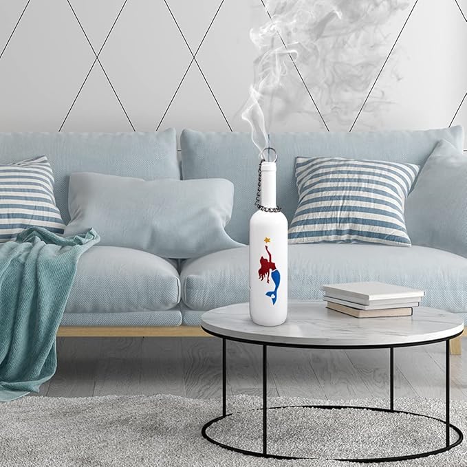 Sermo Marine Series Glass Smoking Bottle Incense Holder Burner (Mermaid)