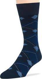 7BigStars Mens Dress Socks – 4 Pack Bamboo Crew Fit, Solid or Patterned, Thin Seamless Breathable Business