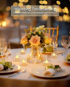 Fake Candles, 12Pack Timer Flameless Candle, LED Tea Lights Candles, Battery Operated Votives with 6 Hours Timer Auto for Halloween Christmas Wedding Decor-1.5'' D X 1.25'' H, Warm Yellow