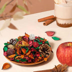 STRN Potpourri Bowl Filler – Cinnamon&Apple Scented Dried Flower Bags, Bowl Vase Filler, Decorative Potpourri for Vase or Bathroom – Long-Lasting Fresh Aroma Gift for Home Decor