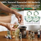 15 Packs Eucalyptus Scented Sachets Bag for Drawers and Closets, Air Freshener for Home Fragrance Sachet, Long-Lasting Hanging Closet Deodorizer Smell Goods for House