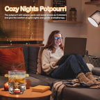 Potpourri Simmering, Cozy Nights Stovetop Potpourri with Cinnamon, Ginger, Lavender, Anise Star and Orange, Simmer Pot Ingredients for Home Fragrance, Housewarming, Hostess Gift