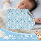 SCENTORINI Drawer Liners, 6 Sheets Fragrant Paper Liners,Baby Powder Scent Non-Adhesive Paper Sheets for Home Closet, Dresser Drawers, for Home Fragrance