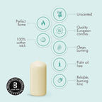 BOLSIUS Set of 12 Ivory Pillar Candles - 2.25-x 4.75 Inch Unscented Dripless Clean Burning Dinner Candle -Wedding Parties Special Occasions