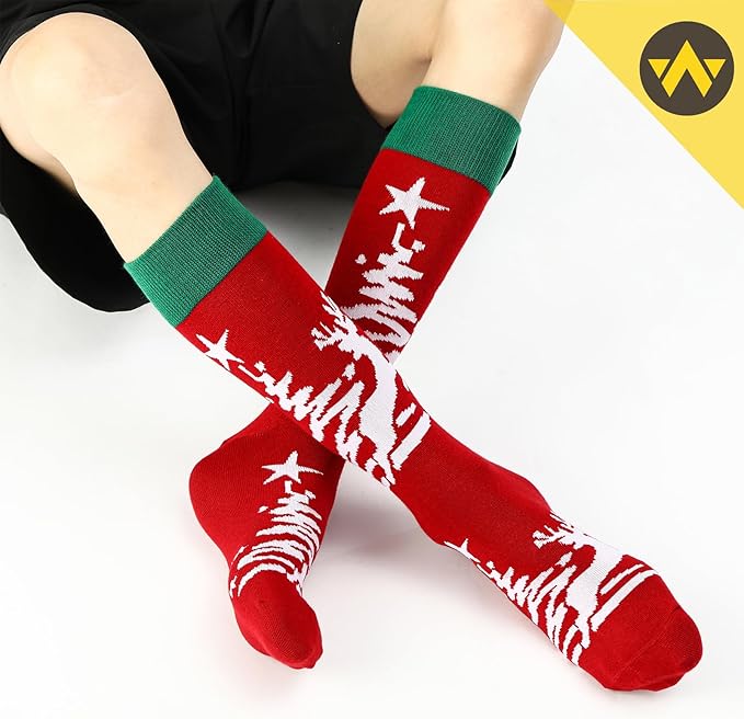 WANDER Men's Dress Socks Cotton Thin Classic Lightweight Socks 6/8 Pairs Solid & Patterned Soft Breathable Socks