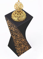 Resin Incense Burner Bakhoor Incense Burner Charcoal Incense Burner Yoga Spa Aromatherapy Office Home Decor Black