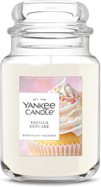 Yankee Candle Vanilla Cupcake Scented Candle, 22oz Large Jar with up to 150 Hour Burn Time, Giftable, Birthdays