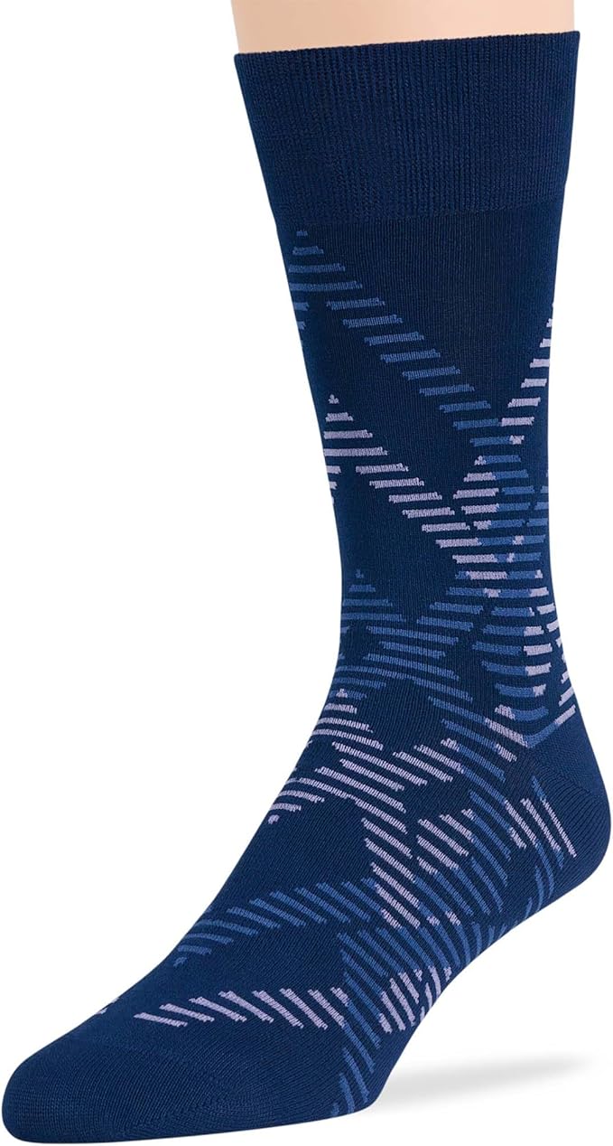 7BigStars Mens Dress Socks – 4 Pack Bamboo Crew Fit, Solid or Patterned, Thin Seamless Breathable Business