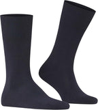 FALKE Men's Airport Dress Socks, Premium Merino Wool Cotton Blend, Sustainable Luxury, Eco-Friendly Business Casual, 1 Pair
