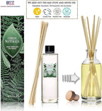Urban Naturals Stress Relief Eucalyptus Spearmint Reed Diffuser Oil Refill | Fill Your own DIY Diffuser Bottle! Includes Replacement Reed Sticks