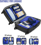 Veken 8 Set Packing Cubes for Travel Essentials, Suitcase Organizer Bags in 4 Sizes, Carry-On Luggage Accessories with Large Laundry & Hanging Toiletry Bag, Must-Have for Airplane, Road Trip & Camping