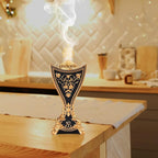 Frankincense Resin Incense Burner,Bakhoor Burner, Charcoal Incense Burner, Portable Incense Censer - for Yoga,Spa Aromatherapy,Office & Home Decor(Black)