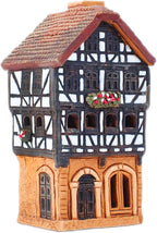 Ceramic Houses Collection - Collectible Miniature of Historic House in Lauterbach Germany - Cone Incense Holder Room Decor - Ceramic Incense Burner S19-1