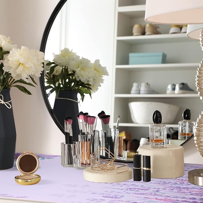 Fainne 12 Sheets Drawer Liners for Dresser Scented Drawer Paper Liner Non-Adhesive Fragrant Liners 15.7 x 22.8 in for Dresser Closet Shelves Kitchen Cabinet Shelf Bedroom(Fresh Lavender)