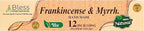 Bless-International-Frankincense-and-Myrrh 100%-Natural-Handmade-Incense-Sticks Organic-Chemicals-Free-for-Relaxation-Positivity-Yoga-Meditation 12-Inches-1-Hour-Plus-Burning-Time-150-Sticks-14-OZ