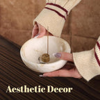 Koville Natural Marble Incense Holder, Incense Holder for Sticks with 9 Holes, Handmade Incense Burner Ash Catcher for Meditation Yoga SPA, Balsam Fir/Palo Santo/Sage/Cone (Z)