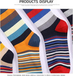 DRASEX Men's Dress Socks Funky Colorful Pattern Cotton Novelty Casual Crew Socks