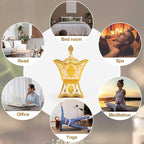 Bakhoor Incense Burner, Charcoal Incense Burner - for Yoga, Spa Aromatherapy, Office & Home Decor, Trophy Shape (Gold)