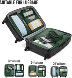 Veken 8 Set Packing Cubes for Travel Essentials, Suitcase Organizer Bags in 4 Sizes, Carry-On Luggage Accessories with Large Laundry & Hanging Toiletry Bag, Must-Have for Airplane, Road Trip & Camping