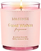 M&SENSE Floral Citrus Scented Candles, Vegan Soy Wax, Heavy Scented, No Toxin 10oz Long Lasting 42-Hour Burn Time Relaxing, Date Night, Aromatherapy Candles for Home