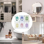 12 Packs Fragrance Bags with Hanging Strings, Air Freshener Deodorizer for Closet and Drawer,6 Scents Option- Lavender,Magnolia,Jasmine,Rose,Osmanthus,Gardenia (Magnolia)