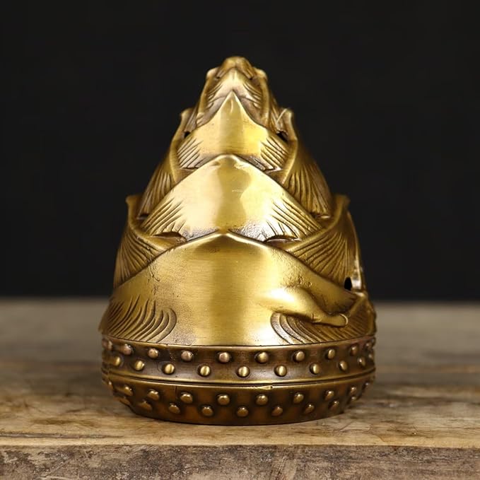 Brass Incense Burner Chinese Traditional Incense Burner Kit Zen Copper Incense Burner Office Home Yoga Room Sandalwood Burner Decoration Censer