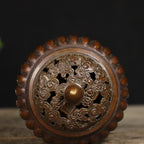 Copper Incense Burner Chinese Brass Incense Holder Traditional Copper Zen Incense Burner Sandalwood Burner Decoration Censer
