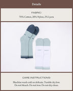 Cozy Earth Essential Calf Socks for Women and Men – Soft Mercerized Cotton Crew Socks 2-Pack Set – Heel & Arch Support