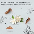 Uplift & Relax - Innergy Jasmine Incense Sticks, Natural Floral Essence Luxury Bath Incense