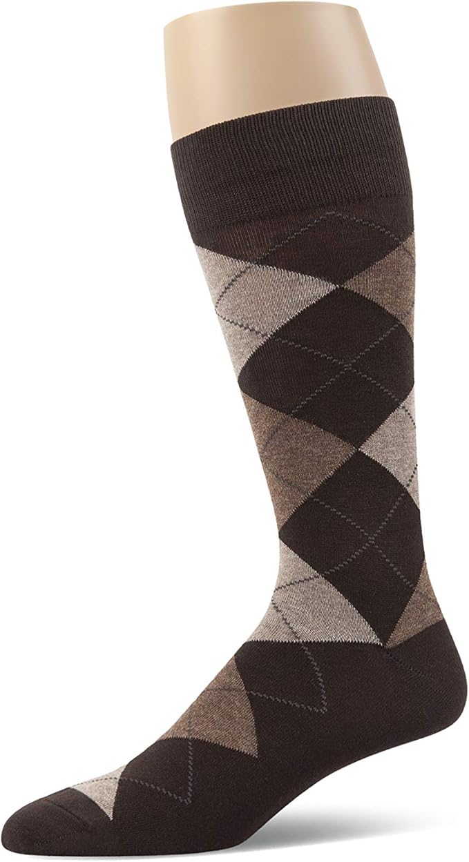 Men’s Argyle Dress Socks, Combed Cotton, Pack of 3