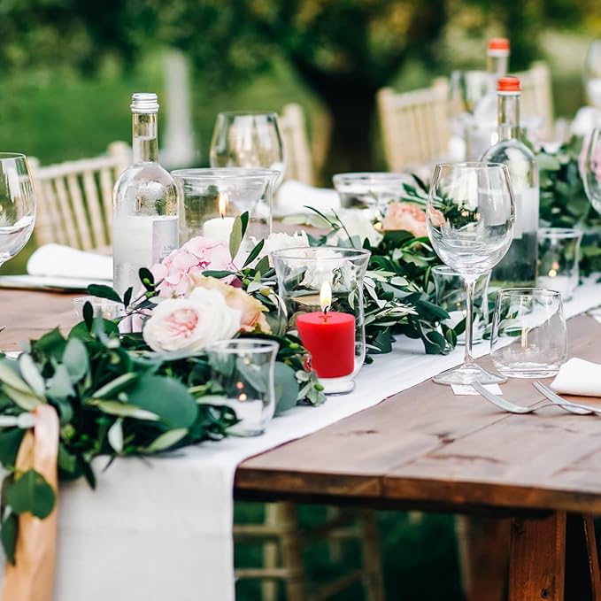 9 Packs Red Votive Candles, Small Unscented 1.5 Inch Diameter Wax Candles for Christmas Valentine's Day Wedding, Party, Table, Holiday & Home Decoration - 8 Hours Burn Time (1.5" W x 1.25" H)