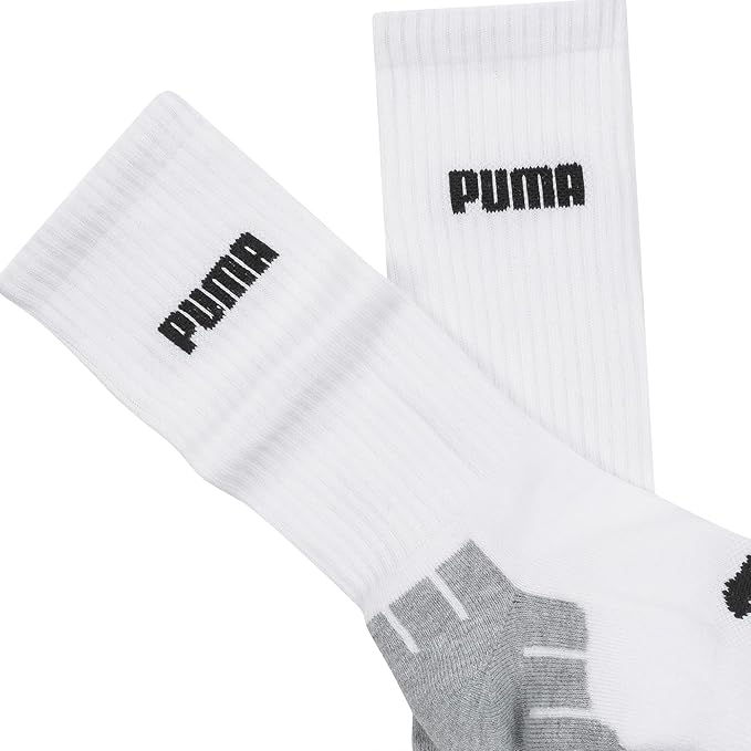 PUMA mens 6 Pack Crew Socks