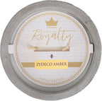 Classic Damask Pattern Large 16 Ounce Stone/Wax Scented Votive Jar Candle for Home or Office, Zydeco Amber, Grey/White, BRY-ZA-16DS