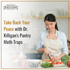 Dr. Killigan's Premium Double Potent Pantry Moth Traps with Pheromones Prime, Sticky Indian Meal Moth Traps for House, How to Get Rid of Moths in House (20 Pack, Blue)