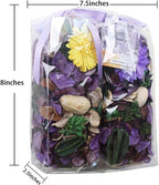 Qingbei Rina Halloween Potpourri Bags, Purple Decorative Potpourri Bowl Filler, Lavender Scented Dried Flowers, Home Fragrance Sachet,2 Bags/8.4oz